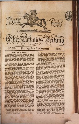 Frankfurter Ober-Post-Amts-Zeitung Freitag 5. November 1819