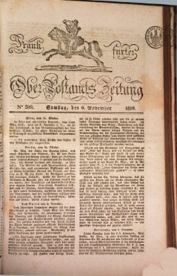 Frankfurter Ober-Post-Amts-Zeitung Samstag 6. November 1819