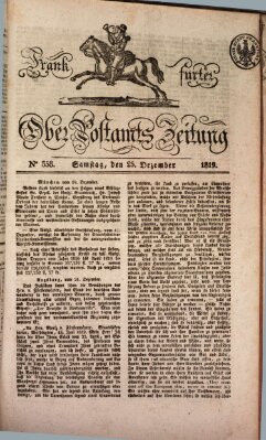 Frankfurter Ober-Post-Amts-Zeitung Samstag 25. Dezember 1819