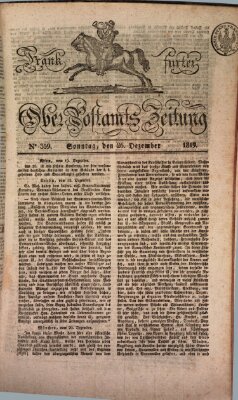 Frankfurter Ober-Post-Amts-Zeitung Sonntag 26. Dezember 1819