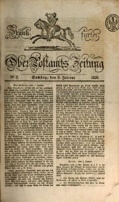 Frankfurter Ober-Post-Amts-Zeitung Samstag 8. Januar 1820