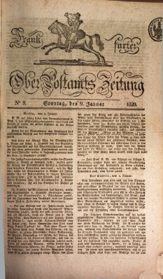 Frankfurter Ober-Post-Amts-Zeitung Sonntag 9. Januar 1820