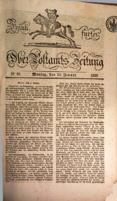 Frankfurter Ober-Post-Amts-Zeitung Montag 10. Januar 1820