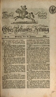 Frankfurter Ober-Post-Amts-Zeitung Montag 24. Januar 1820