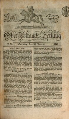 Frankfurter Ober-Post-Amts-Zeitung Sonntag 30. Januar 1820