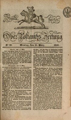 Frankfurter Ober-Post-Amts-Zeitung Montag 20. März 1820