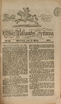 Frankfurter Ober-Post-Amts-Zeitung Mittwoch 22. März 1820