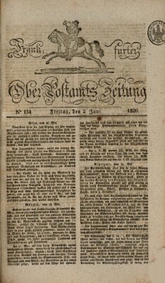 Frankfurter Ober-Post-Amts-Zeitung Freitag 2. Juni 1820