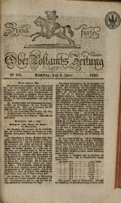 Frankfurter Ober-Post-Amts-Zeitung Samstag 3. Juni 1820