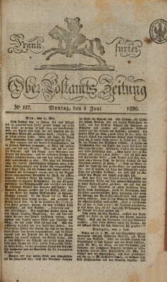 Frankfurter Ober-Post-Amts-Zeitung Montag 5. Juni 1820