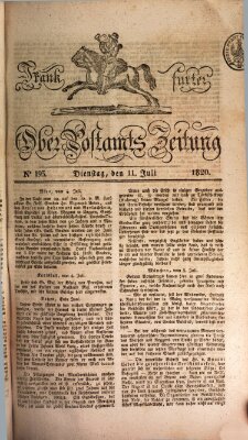 Frankfurter Ober-Post-Amts-Zeitung Dienstag 11. Juli 1820