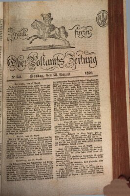 Frankfurter Ober-Post-Amts-Zeitung Montag 28. August 1820