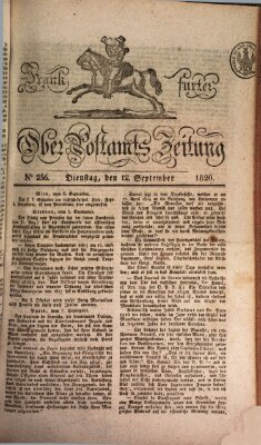 Frankfurter Ober-Post-Amts-Zeitung Dienstag 12. September 1820