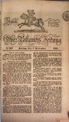 Frankfurter Ober-Post-Amts-Zeitung Freitag 3. November 1820