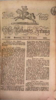 Frankfurter Ober-Post-Amts-Zeitung Sonntag 5. November 1820