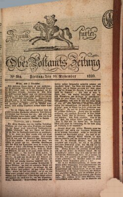 Frankfurter Ober-Post-Amts-Zeitung Freitag 10. November 1820