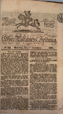 Frankfurter Ober-Post-Amts-Zeitung Sonntag 10. Dezember 1820