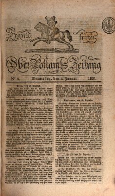 Frankfurter Ober-Post-Amts-Zeitung Donnerstag 4. Januar 1821