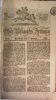 Frankfurter Ober-Post-Amts-Zeitung Mittwoch 17. Januar 1821