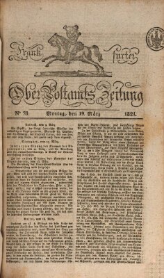 Frankfurter Ober-Post-Amts-Zeitung Montag 19. März 1821