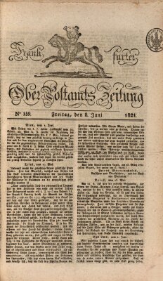 Frankfurter Ober-Post-Amts-Zeitung Freitag 8. Juni 1821