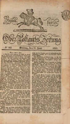 Frankfurter Ober-Post-Amts-Zeitung Montag 11. Juni 1821