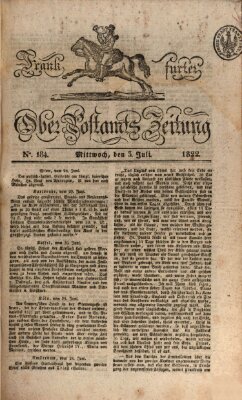 Frankfurter Ober-Post-Amts-Zeitung Mittwoch 3. Juli 1822