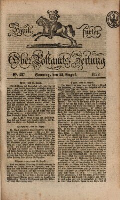 Frankfurter Ober-Post-Amts-Zeitung Sonntag 25. August 1822