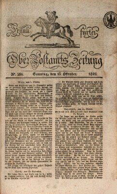 Frankfurter Ober-Post-Amts-Zeitung Sonntag 13. Oktober 1822