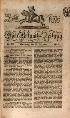 Frankfurter Ober-Post-Amts-Zeitung Sonntag 20. Oktober 1822