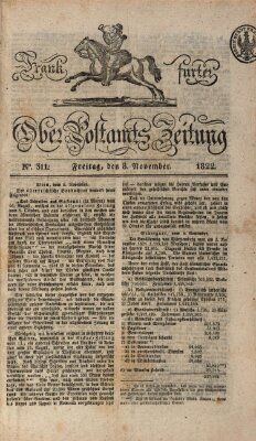 Frankfurter Ober-Post-Amts-Zeitung Freitag 8. November 1822