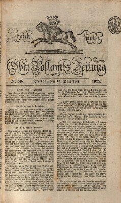 Frankfurter Ober-Post-Amts-Zeitung Freitag 13. Dezember 1822