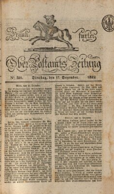 Frankfurter Ober-Post-Amts-Zeitung Dienstag 17. Dezember 1822