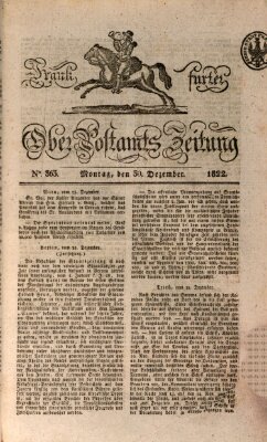 Frankfurter Ober-Post-Amts-Zeitung Montag 30. Dezember 1822