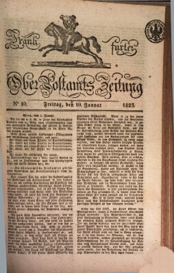 Frankfurter Ober-Post-Amts-Zeitung Freitag 10. Januar 1823