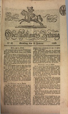 Frankfurter Ober-Post-Amts-Zeitung Samstag 18. Januar 1823