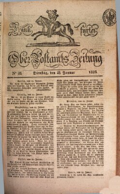 Frankfurter Ober-Post-Amts-Zeitung Dienstag 28. Januar 1823