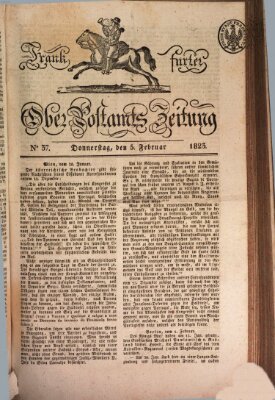 Frankfurter Ober-Post-Amts-Zeitung Donnerstag 6. Februar 1823