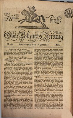 Frankfurter Ober-Post-Amts-Zeitung Donnerstag 13. Februar 1823