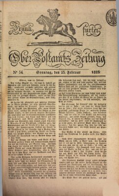 Frankfurter Ober-Post-Amts-Zeitung Sonntag 23. Februar 1823