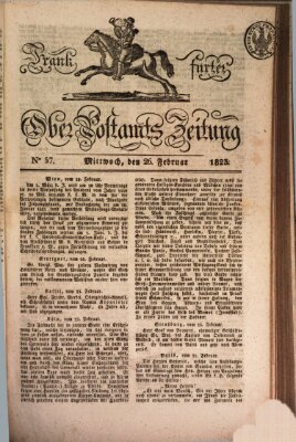 Frankfurter Ober-Post-Amts-Zeitung Mittwoch 26. Februar 1823