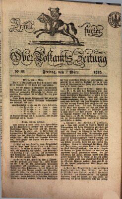 Frankfurter Ober-Post-Amts-Zeitung Freitag 7. März 1823