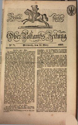 Frankfurter Ober-Post-Amts-Zeitung Mittwoch 12. März 1823