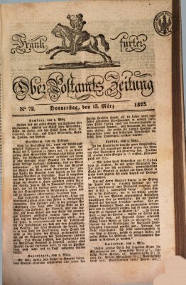 Frankfurter Ober-Post-Amts-Zeitung Donnerstag 13. März 1823