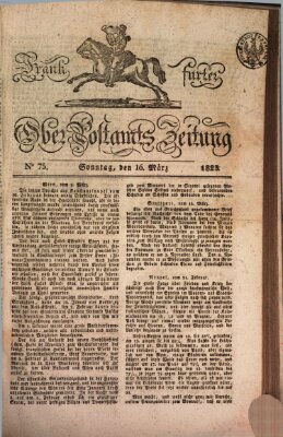 Frankfurter Ober-Post-Amts-Zeitung Sonntag 16. März 1823