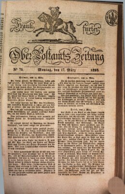 Frankfurter Ober-Post-Amts-Zeitung Montag 17. März 1823