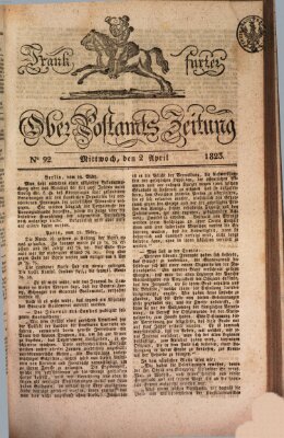Frankfurter Ober-Post-Amts-Zeitung Mittwoch 2. April 1823
