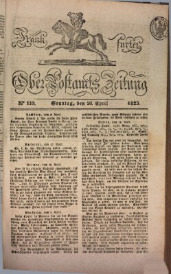 Frankfurter Ober-Post-Amts-Zeitung Sonntag 20. April 1823