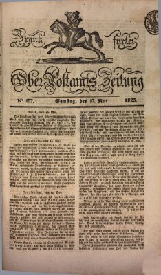 Frankfurter Ober-Post-Amts-Zeitung Samstag 17. Mai 1823