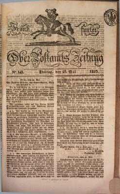 Frankfurter Ober-Post-Amts-Zeitung Freitag 23. Mai 1823